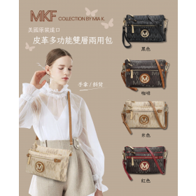 美國進口 正版MKF 皮革多功能雙層兩用包【免運】